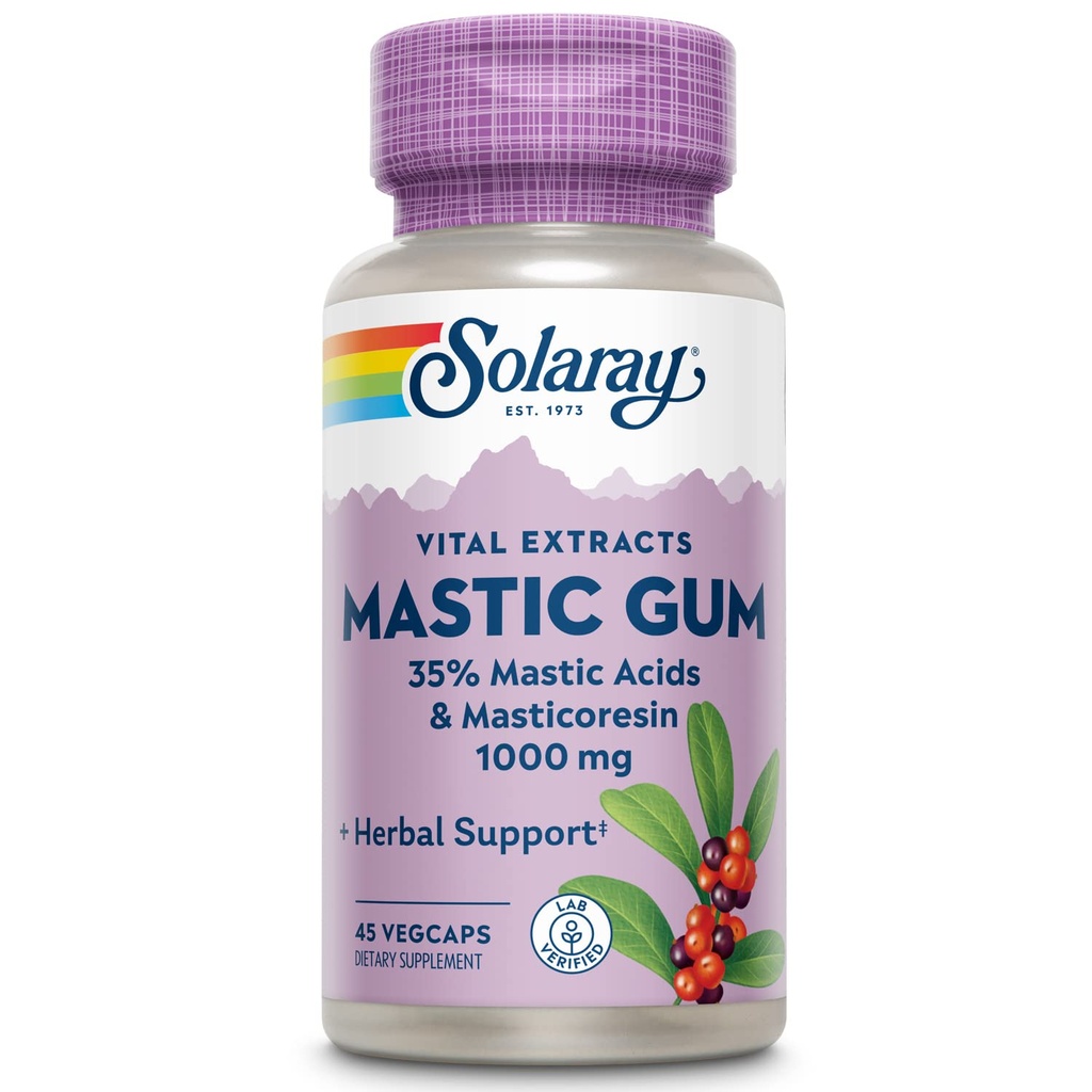 SOLARAY Mastic Gum Extract 500 mg 45 Count