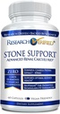 Research Verified Stone Support - Optimal Kidney Stone Defense - Chanca Piedra, Crataeva Nurvala, BioPerine - Vegan - 60 Capsules