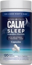 Natural Vitality Calm Sleep Magnesium Supplement, Melatonin & Magnesium Citrate, Sleep Aid Capsules, Gluten Free, Vegan, Non-GMO, Helps The Body Ease Into Sleep, 120 Capsules
