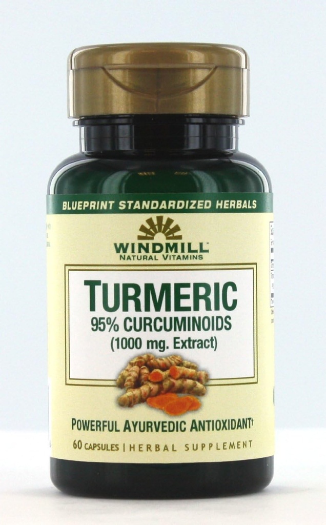 Windmill Turmeric 95 Percent Curcuminoids 1000 Mg Capsules - 60 Ea