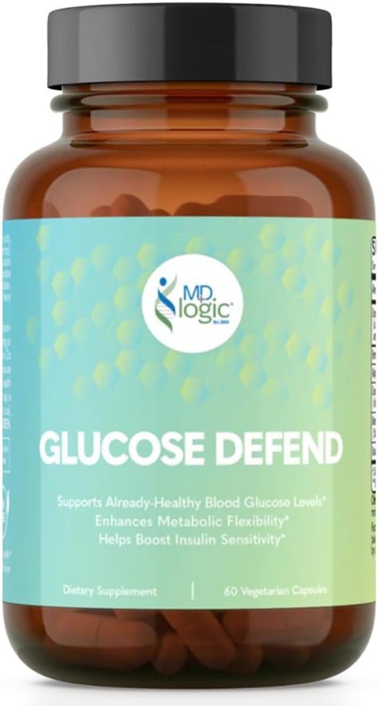 Glucose Defend Featuring Berberine, Alpha-Lipoic Acid, CinSulin® Cinnamon, Crominex 3+®, Momordica Charantia Extract, Vanadium - 60 Vegan Capsules to Help Support Already Healthy Blood Sugar Levels*