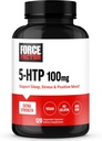 FORCE FACTOR 5HTP Sleep Aid and Mood Support Supplement, Extra Strength 5 HTP, Natural Sleep Supplement for Adults to Support Calm and Stress Balance, Vegan, Non-GMO, 120 Capsules