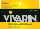 Vivarin, Caffeine Pills, 200mg Caffeine in Each Tablet, Safely and Effectively Helps You Stay Awake, Alertness Aid, Energy Supplement, 16 Tablets - 5 Pack