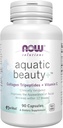 NOW Foods Solutions Aquatic Beauty+ Capsules - Marine Collagen and Vitamin C Supplement for Youthful Skin*, Non-GMO, 60 Capsules