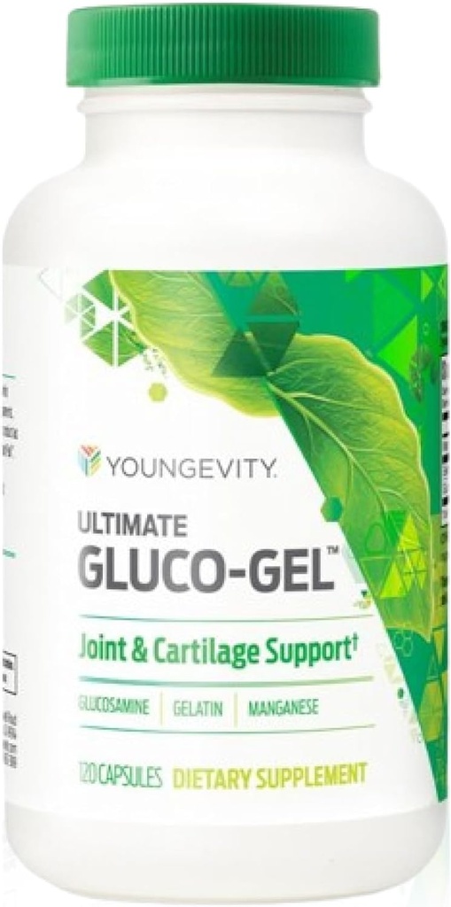 Youngevity Ultimate Gluco-Gel™ – Joint and Cartilage Support Supplement with Glucosamine Sulfate and Gelatin – 120 Capsules