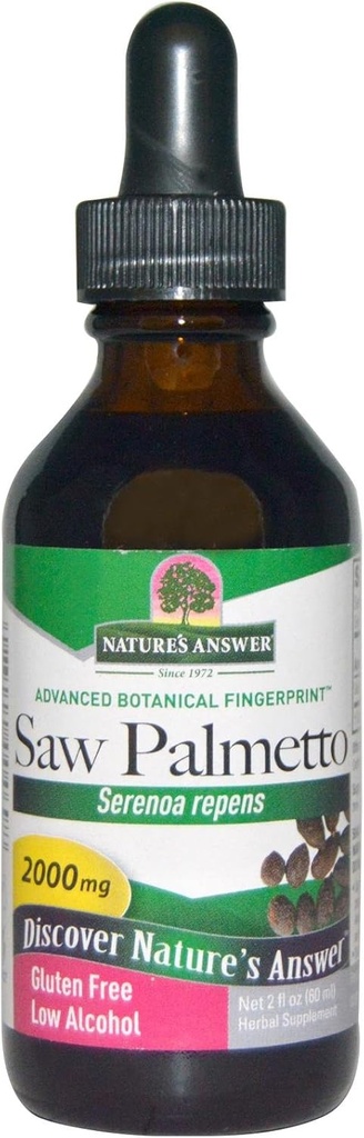 Nature's Answer Saw Palmetto Berry Extract 2 Fluid Ounce | Prostate Support | Natural Urinary Health | Promotes Hair Growth