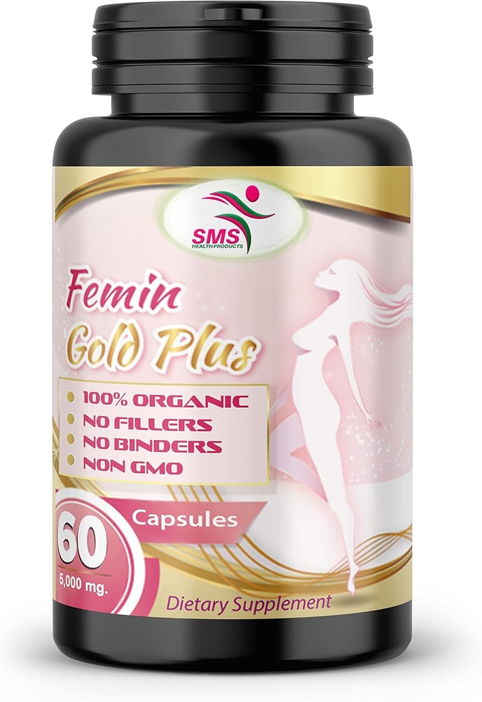 SMS Pueraria Mirifica Daily 1,000mg Natural Organic Capsules - for Men, Female, Transsexual, Veggie 60 Capsules