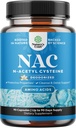 Natures Craft NAC Supplement N-Acetyl Cysteine 600mg- High Absorption NAC 600 mg Capsules Glutathione Precursor for Liver Cleanse Detox Kidney Support Lung Health Immunity and Brain Supplement