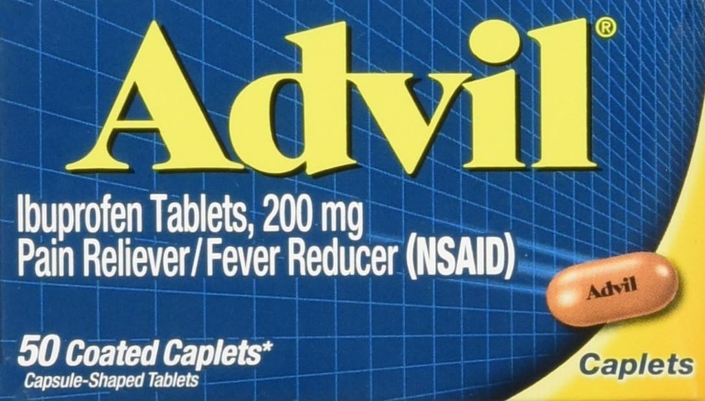 Advil Caplets,200mg,50 ct