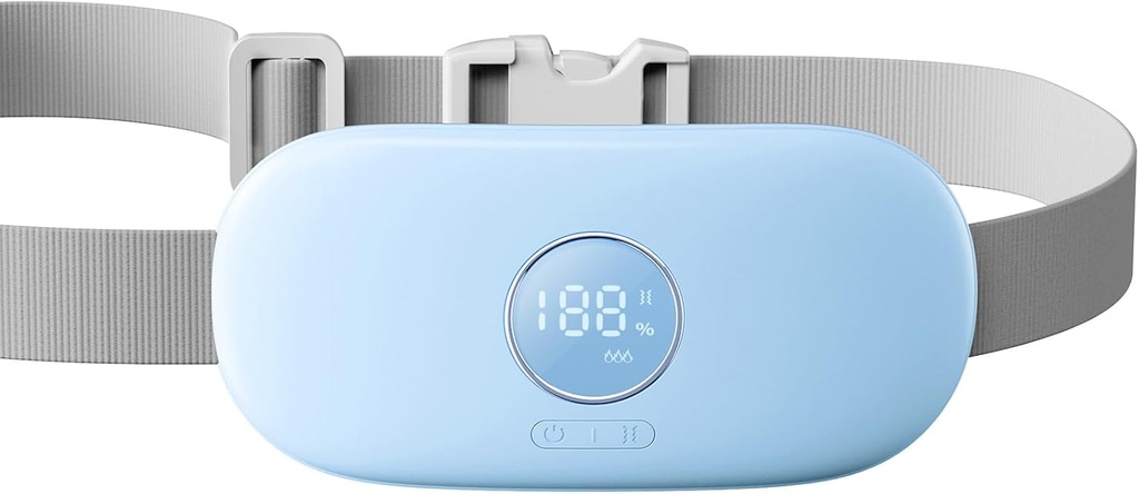 Gaiatop Portable Heating Pad for Period Cramps, 5000mAh Rechargeable Battery, 2H Timer, 3 Heat Levels and 6 Massage Modes for Menstrual Relief Period Pain, Back or Belly Cordless Belt for Women Girls