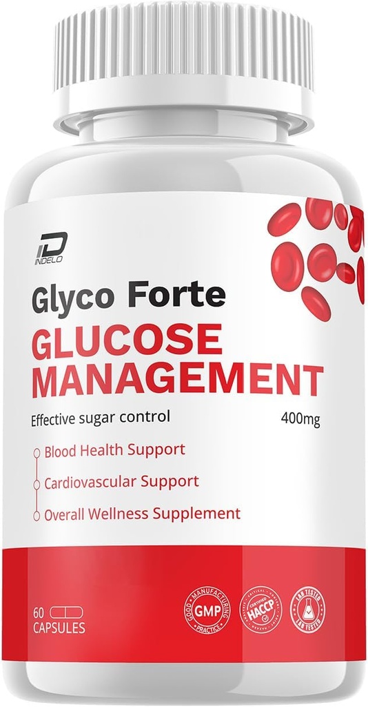 Glyco Forte Capsules - GlycoForte Advanced Supplement, Glyco Forte All Natural Formula to Maintain Healthy Levels, Overall Energy Support, GlycoForte Maximum Strength, (1 Pack - 60 Capsules)