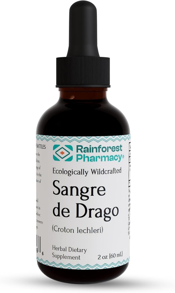 Sangre de Drago (or grado) Peruvian Dragon’s Blood Liquid (2oz) | 100% Pure Liquid Sap Ecologically Wildcrafted Croton Lechleri Dragon’s Blood for Digestive and Skin Health