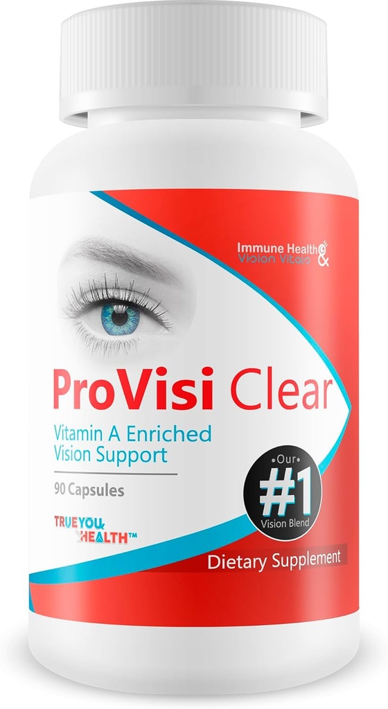 Pro VisiClear for Eyes - Vitamin A Enriched Vision Support - Vitamin Based Support to Support Vision Naturally - Natural Antioxidant Pro Visi Clear Pill Enhanced with Premium Ingredients