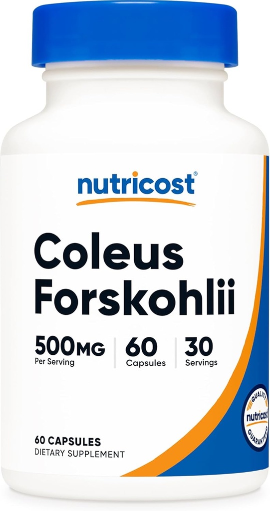 Nutricost Coleus Forskohlii 500mg, 60 Capsules - Maximum Strength Formula
