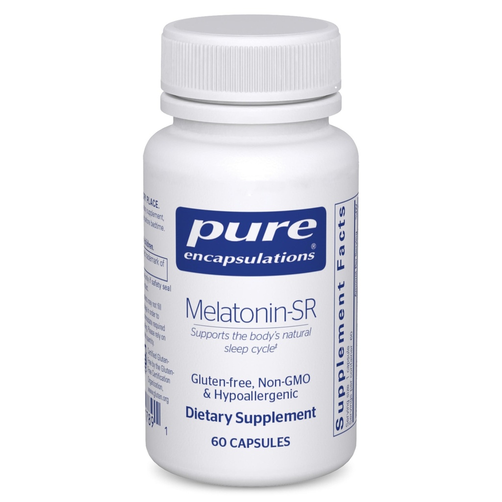 Pure Encapsulations Melatonin-SR - Extended Release Melatonin - Supports Restful Sleep* - Sleep Supplement - Gluten Free & Vegan - 60 Capsules