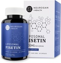 Neurogan Liposomal Fisetin 500mg Per Serving | Enhanced Absorption Brain Supplements for Memory and Focus | Healthy Aging Fisetin Supplements| Polyphenol Supplements, 30,000 Total, 60ct
