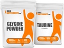 BulkSupplements Glycine 1kg + Taurine 500g Bundle