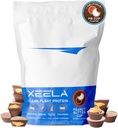 XEELA Plant Based Vegan Protein Powder - Independently Tested - 25g High Protein, Pea Protein for Men & Women - Vitamins & Minerals, Non GMO, Dairy & Gluten Free, LowCarb & LowFat (Peanut Butter Cup)