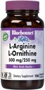 Bluebonnet Nutrition L-Arginine 500mg/L-Orinithine 250mg, Supports Protein Metabolism*, Soy-Free, Gluten-Free, Non-GMO, Kosher Certified, Vegan, 100 Vegetable Capsules