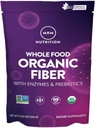 MRM Nutrition Whole Food Organic Fiber | with Enzymes + Prebiotics | Insoluble + Soluble fibers | Digestive Health + Regularity | 6g Fiber per Serving | 32 Servings