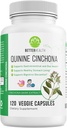 Quinine Cinchona Bark Extract Herbal Supplement for Gastrointestinal and Oral Support, Boosting Immune System, Leg Cramping Relief, Muscle Cramps - 500 mg – 120 Caps