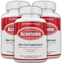 3 Pack- Vitamin Supplements for Acne Treatment- Hormonal Pimple Tablets to Clear Oily Skin for Women, Men, Teens, and Adults