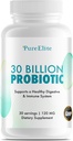 Gut Probiotic 30 Billion CFU with DE111® & 10 Strains - High Potency Probiotic Supplement for Digestive Health, Immune System Support, Enhanced Nutrient Absorption - Non-GMO, 30 Vegetarian Capsules