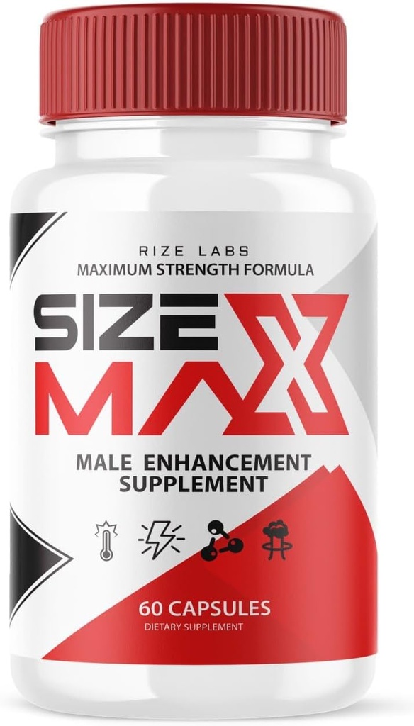 rize labs Men's Size Max Pills, Natural and Effective Capsules, Supports The Body to Perform Longer and Better (60 Capsules)