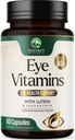 Eye Vitamins & Mineral Supplement - Contains Zinc, Copper, Lutein, & Zeaxanthin, Supports Dry Eye Strain, Vision Health for Adults, Non-GMO, Vegan Eye Care Pills & Minerals Supplements - 60 Capsules