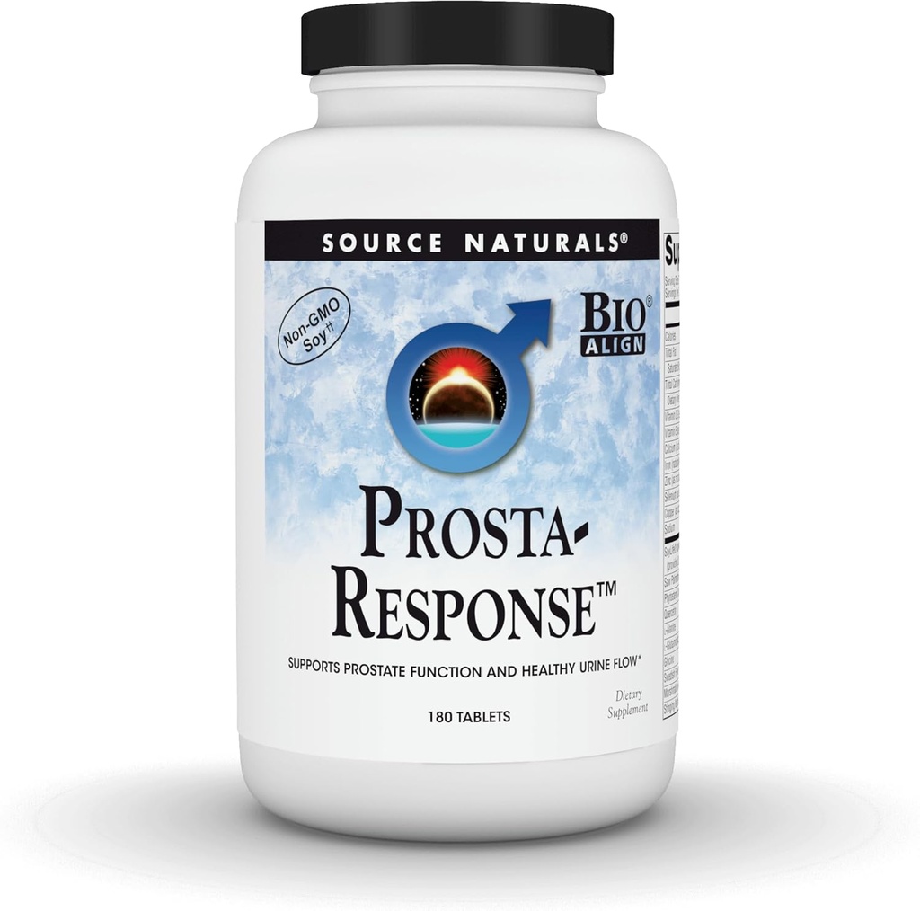 Source Naturals Prosta-Response with Non-GMO Soy, Supports Prostate Function and Healthy Urine Flow* - 180 Tablets