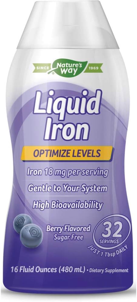 Liquid Iron - Natural Berry Flavor 16 fl Ounce Liquid