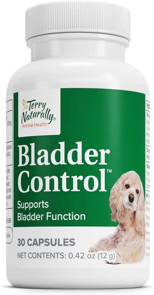 Terry Naturally Bladder Control - Pet Supplies for Bladder Health - Support Urinary Tract Health - Dog Health Supplement - Pet Support for Dogs - 30 Capsules (30 Servings)