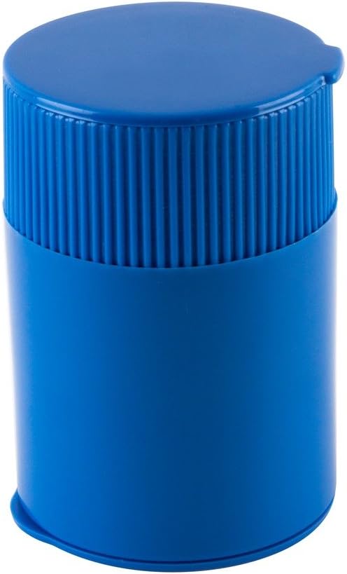 Ezy Dose Pill Crusher and Grinder | Crushes Pills, Vitamins, Tablets | Storage Compartment | Removable Drinking Cup | Blue