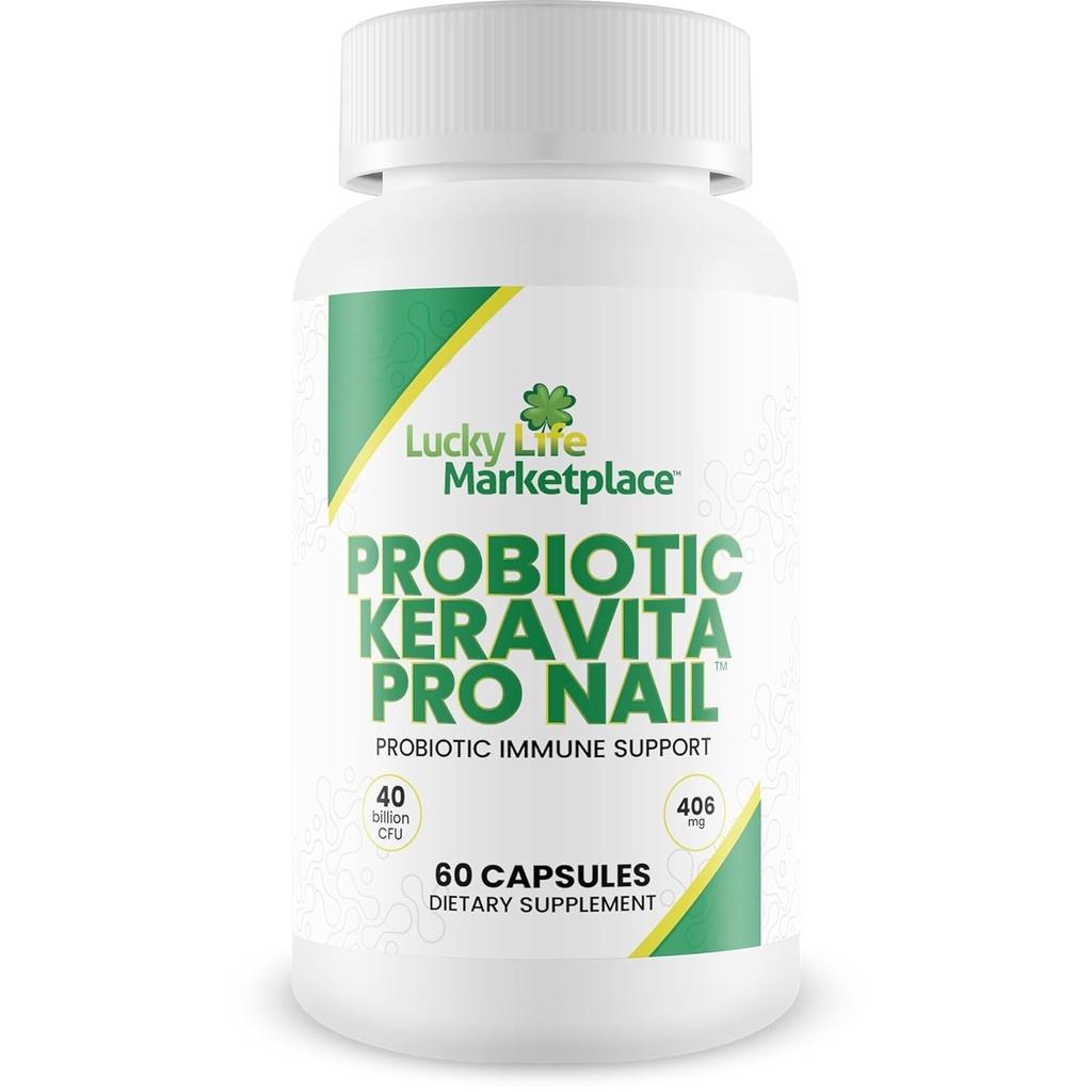Probiotic Keravita Pro Nail - Probiotic Immune Support to Help Support the Body to Naturally Defend Against Fungus - Promote Clear Nails - Support Healthy Gut Microbiome to Aid Immune Response