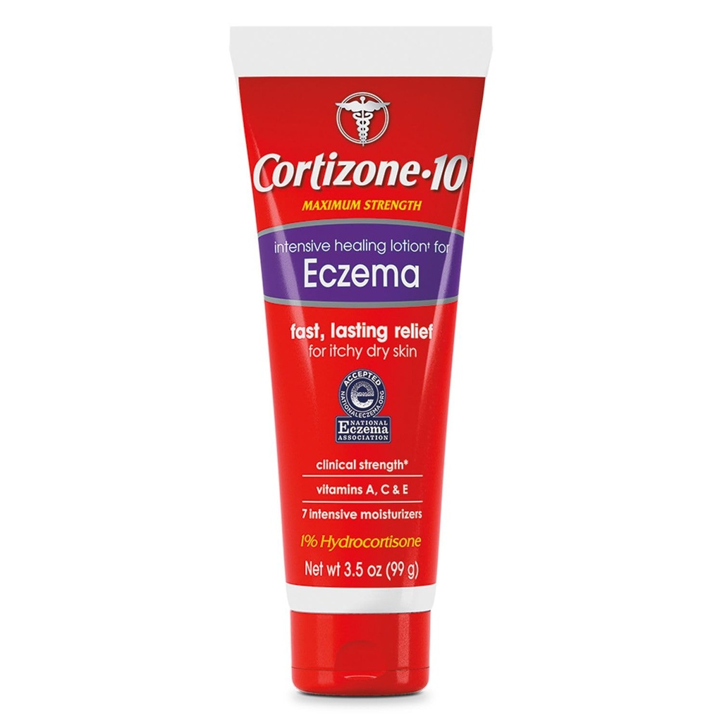 Cortizone 10 Maximum Strength Intensive Healing Lotion for Eczema, 3.5 oz Pack 1