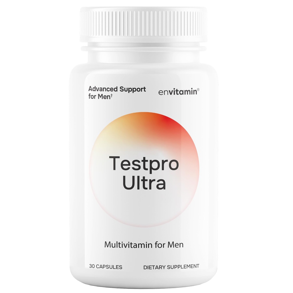envitamin Testpro Testosterone Support Ultra for Men with Fenugreek, Tribulus & Maca