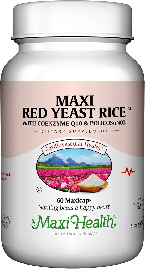 Maxi Health, Maxi Red Yeast Rice Complex (600 Mg), 60 Capsules
