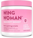 Love Sweat Fitness Immunity Boost Powder | Wing Woman Berry Pomegranate | Healthy Immune System, Antioxidant Boost, Strengthen Defenses | Vegan, No Sugar, Gluten Free, Non-GMO - 28 Servings