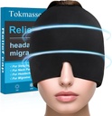 Migraine Relief Cap, ice Head Pack Gel, Cold and Heat Therapy, Sinus Eye Patch Headache, Swollen Eyes, Relief of Tension and Pressure