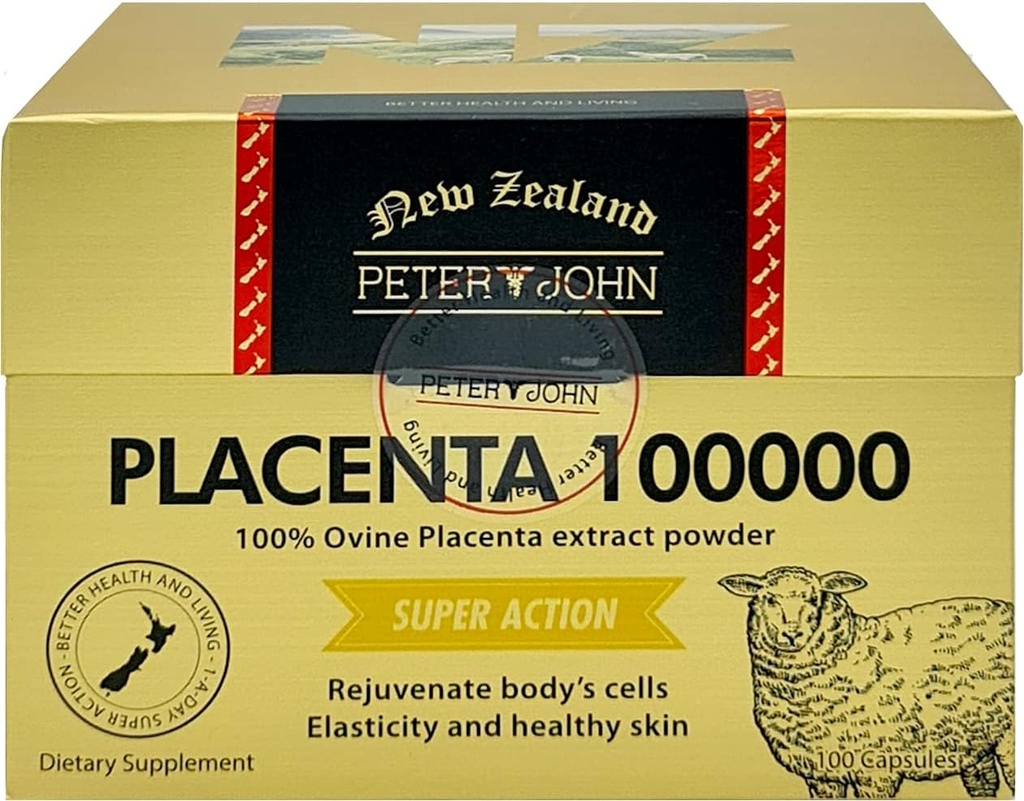 HEALTHFARM Peter John Ovine Placenta 100000 100 Capsules (1)