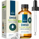 WoldoHealth DMSO 99.9% Pharmaceutical Grade - FT-IR Verified Dimethyl Sulfoxide, Low Odor Solvent in Glass Bottle with Precision Dropper (3.38 oz)