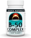 Source Naturals B-50 Complex, Supports Energy Production* - 50 Tablets