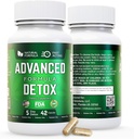Advanced Detox Cleanse, Natural Detox & Cleanse with Milk Thistle, Licorice Powder, and More, Body Cleanse Detox for Women and Men, 42 Capsules
