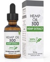 Absolute Nutrition Hemp Oil 300mg - 100% Organic Hemp Drops - Rich in Omega Fatty Acids 3 6 9 - Grown and Made in USA - with MCT Oil
