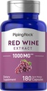 Piping Rock Red Wine Extract Capsules 1000mg | 180 Count | Non-GMO, Gluten Free Supplement