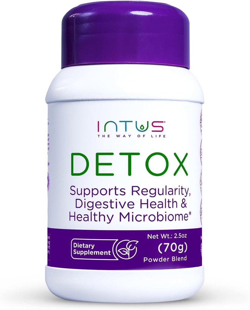 Intus Detox | Colon Cleanse and Liver Detox for Digestive Health | Ayurvedic Herbal Supplement to Support Gut Health, Chronic Constipation, Improve Digestion, and Provide Bloating Relief | 2.5 oz