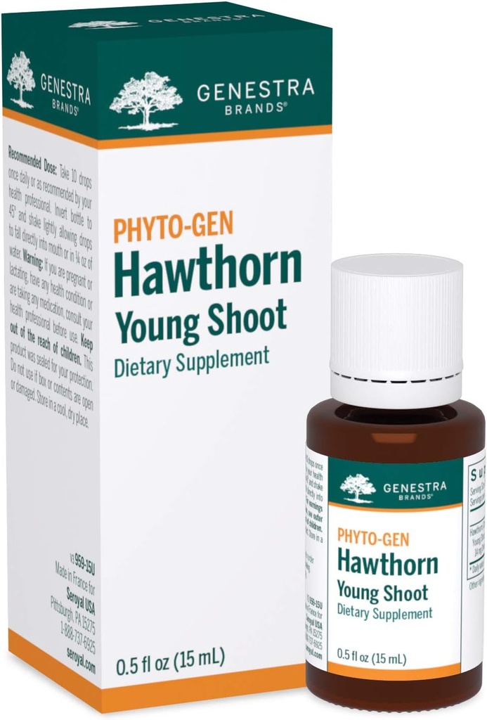 Genestra Brands Hawthorn Young Shoot | Herbal Supplement | 0.5 fl. oz.