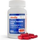 Timely - 200 Caplets - Tension Headache and Pain Reliever with Acetaminophen 500 mg and Caffeine 65 mg Extra Strength for Head, Neck, Shoulder and Body Pain Reliever, Aspirin Free - Made in USA