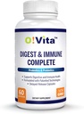 Digest & Immune Complete Probiotics & Prebiotics for Women & Men, Supports Digestive & Gut Health, Supports Nutrient-Absorption & Immune Health (60 Non-GMO Capsules)