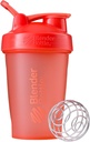 BlenderBottle Classic Shaker Bottle Perfect for Protein Shakes and Pre Workout, 20-Ounce, Coral